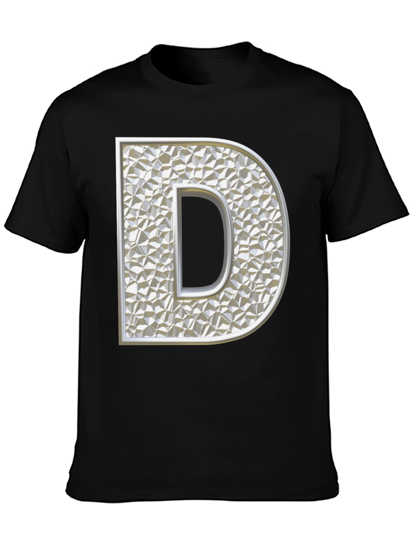 Letter D Graphic Print T-Shirt