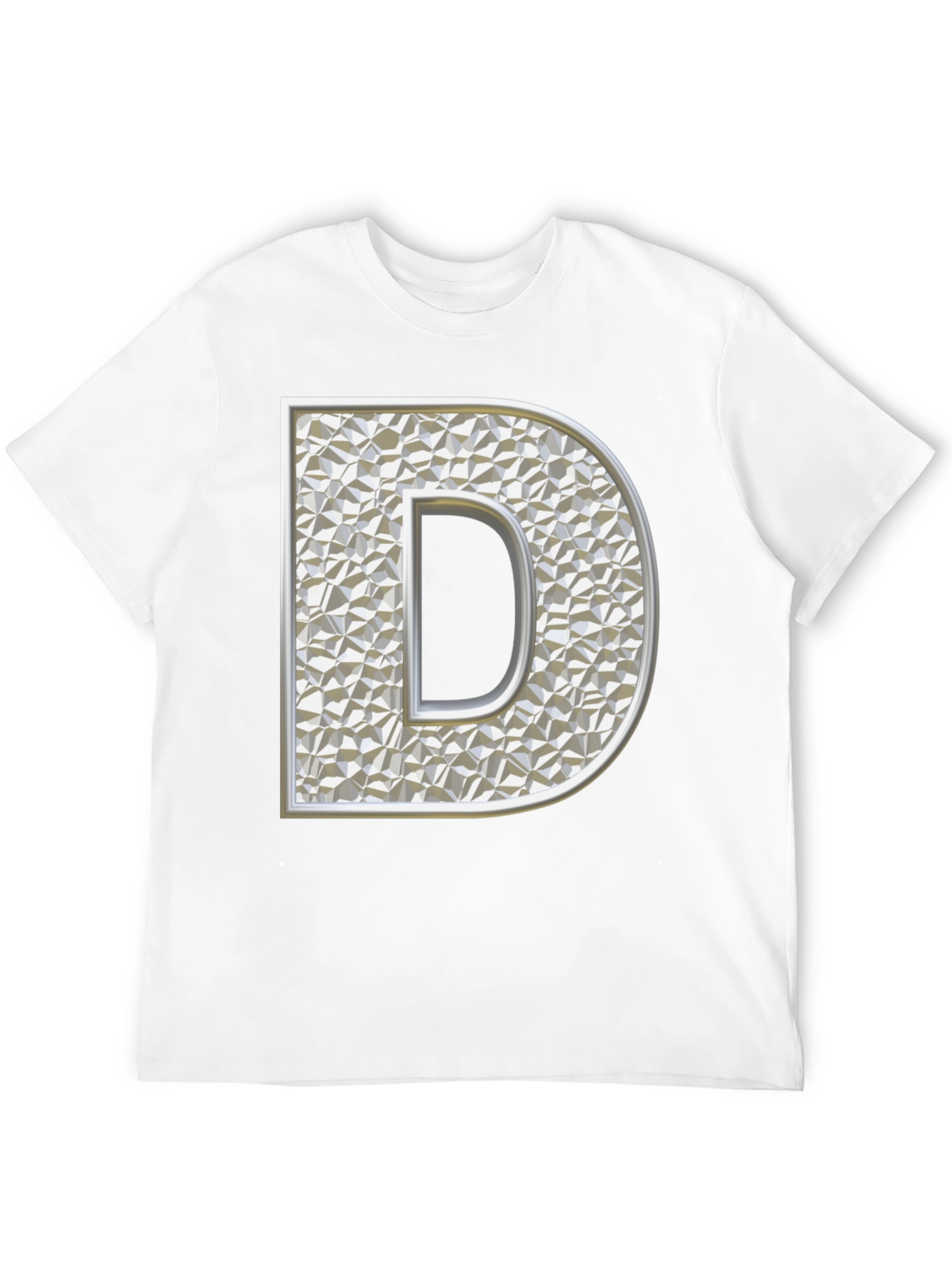 Letter D Graphic Print T-Shirt