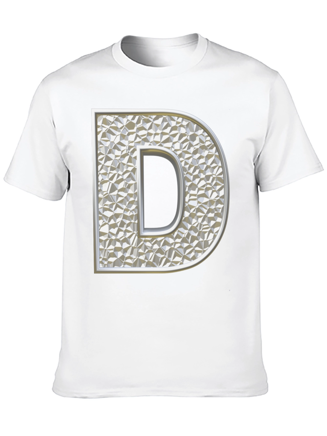 Letter D Graphic Print T-Shirt