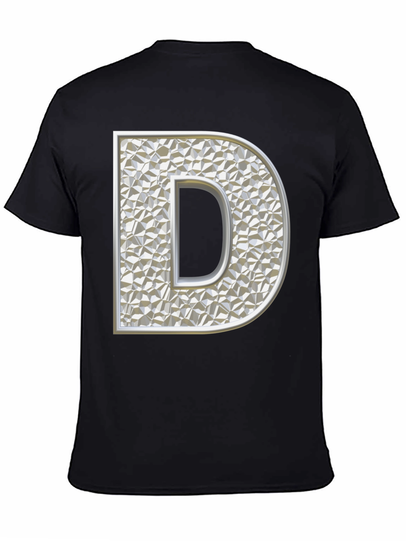Letter D Graphic Print T-Shirt