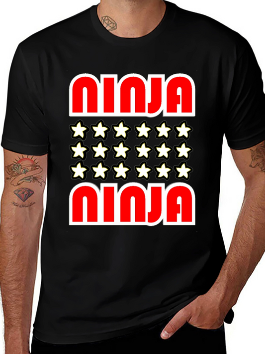 Ninja Star Graphic Tee - Stylish Cotton Blend Shirt