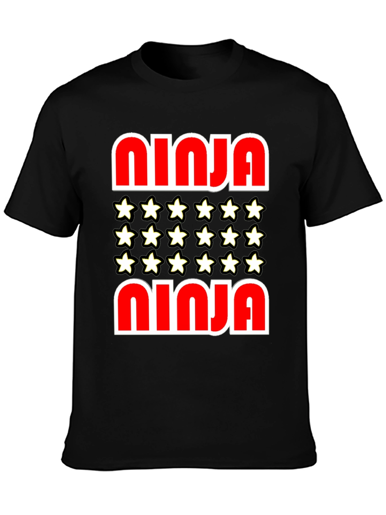 Ninja Star Graphic Tee - Stylish Cotton Blend Shirt