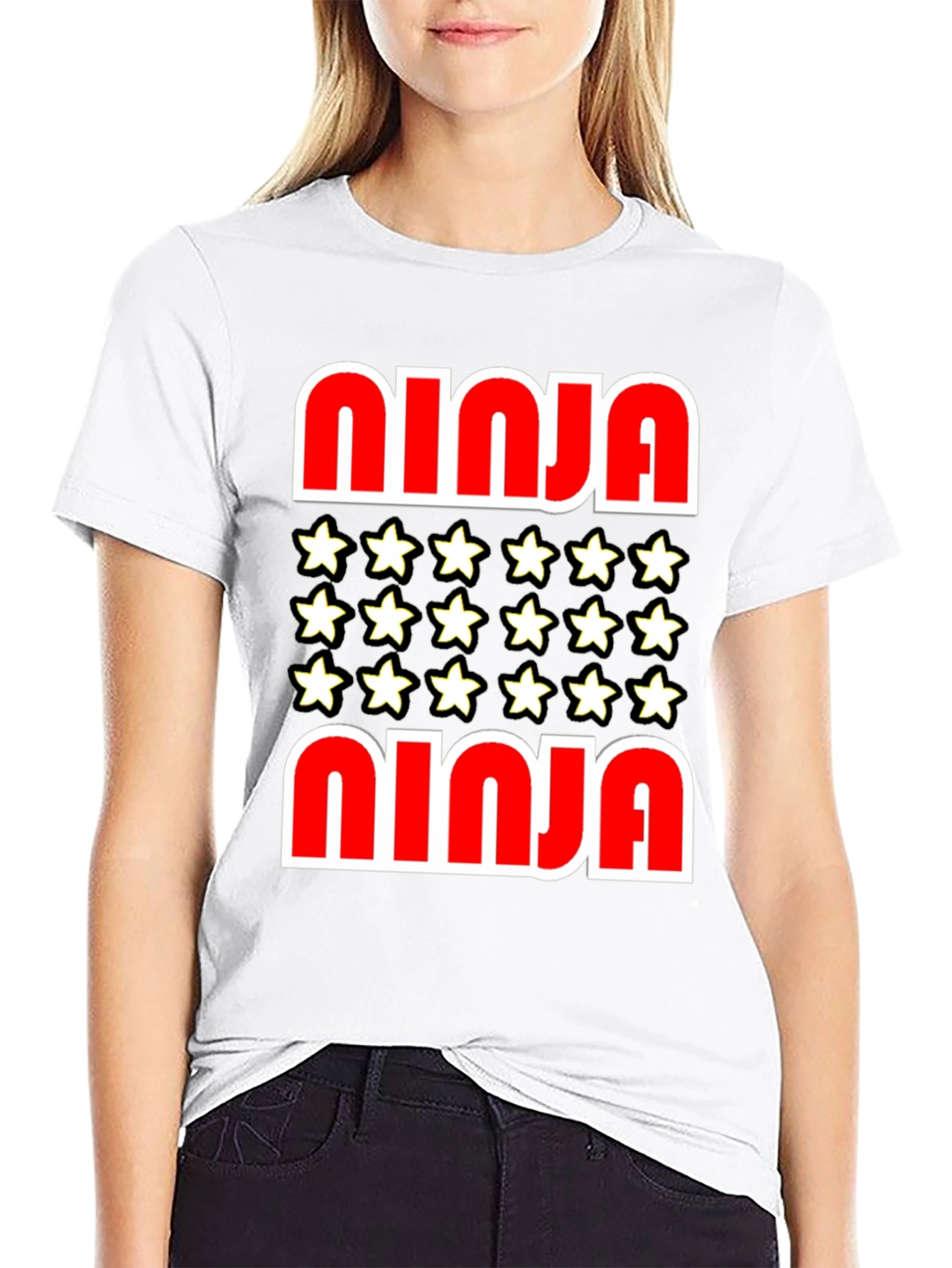 Ninja Star Graphic Tee - Stylish Cotton Blend Shirt