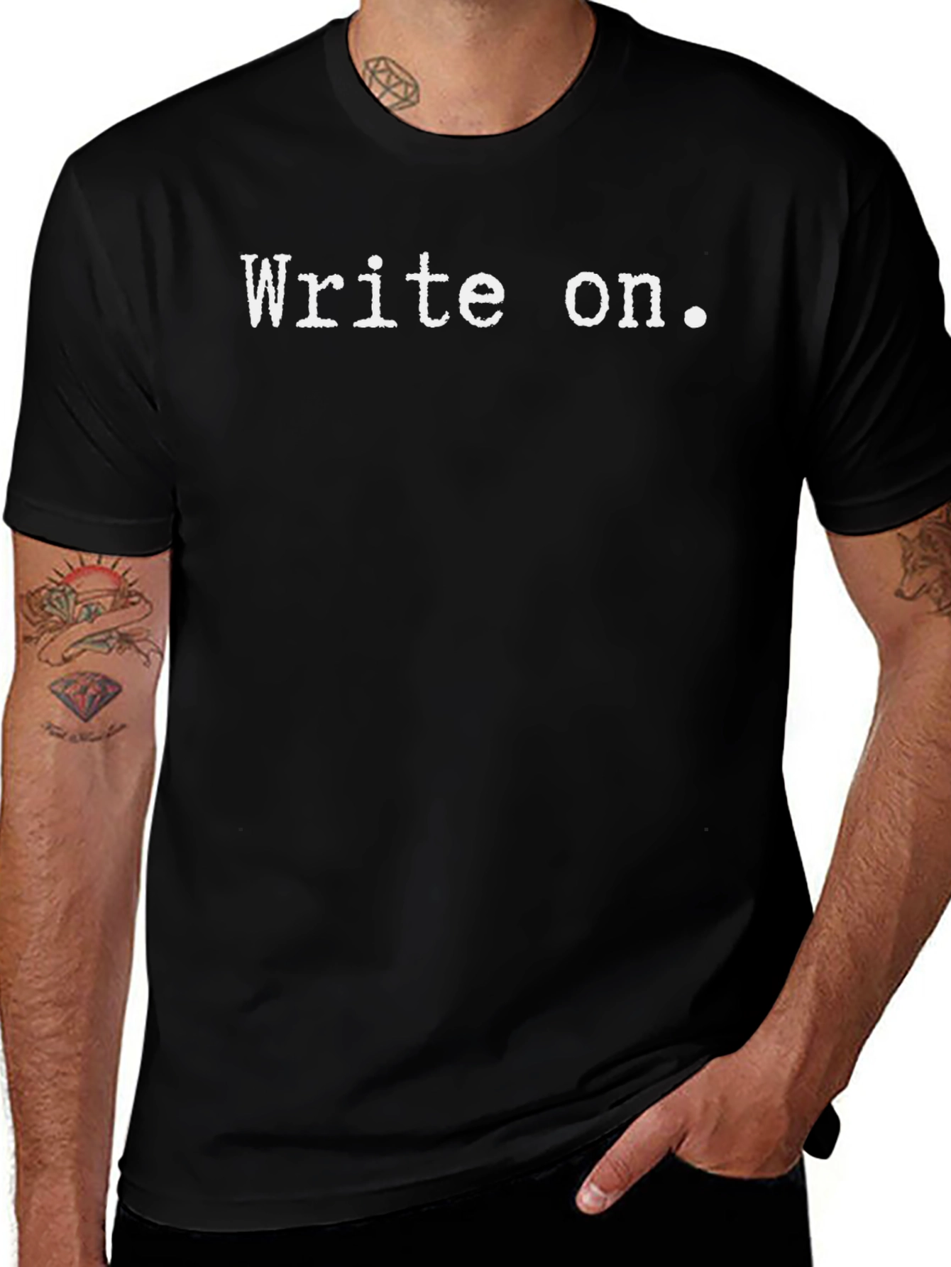 Write On Black Graphic Tee