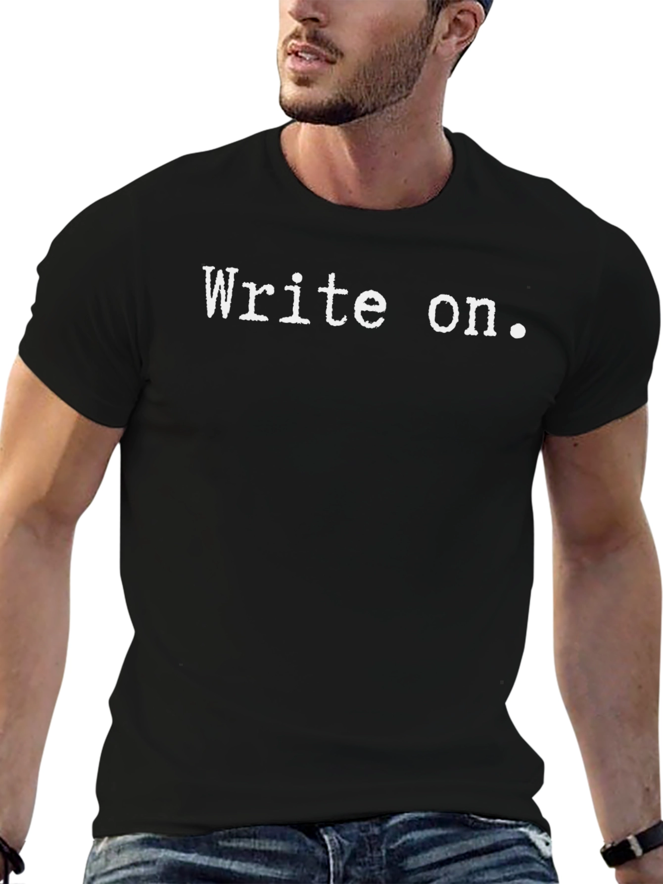 Write On Black Graphic Tee