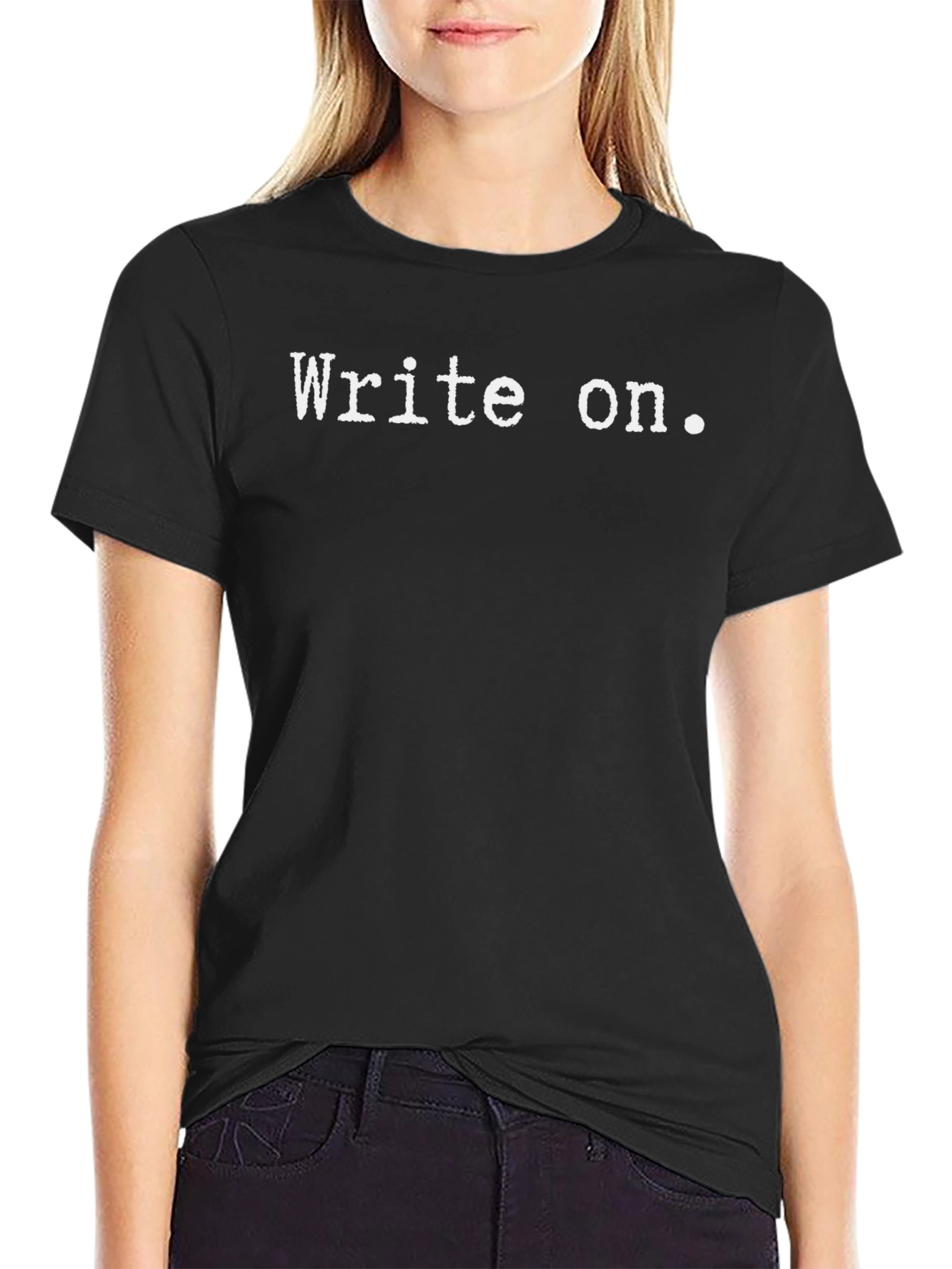 Write On Black Graphic Tee