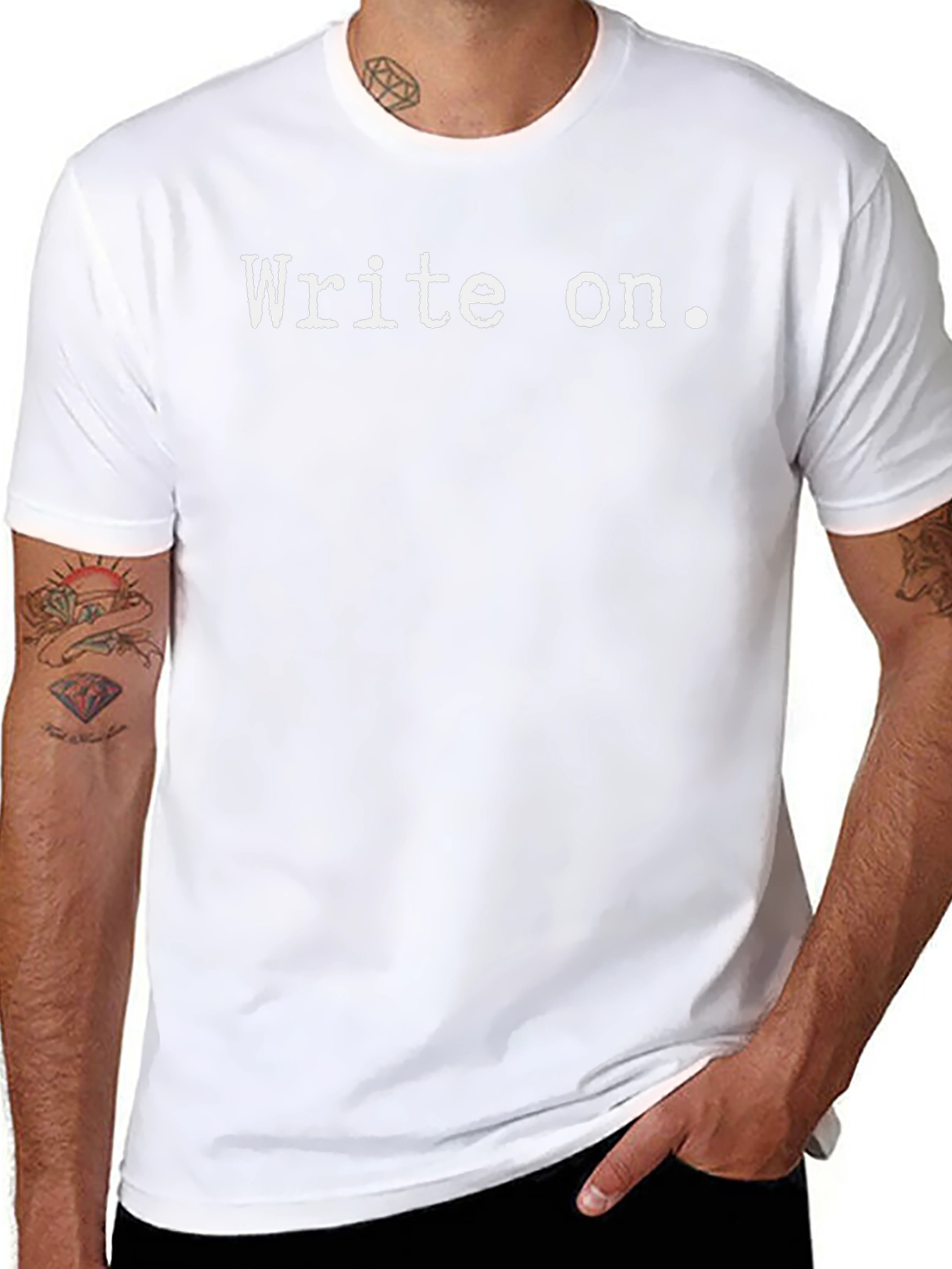 Write On Black Graphic Tee
