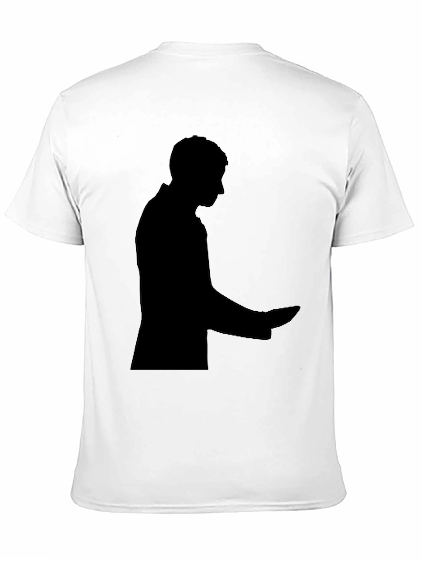 Silhouette Graphic Tee - Soft Black Cotton