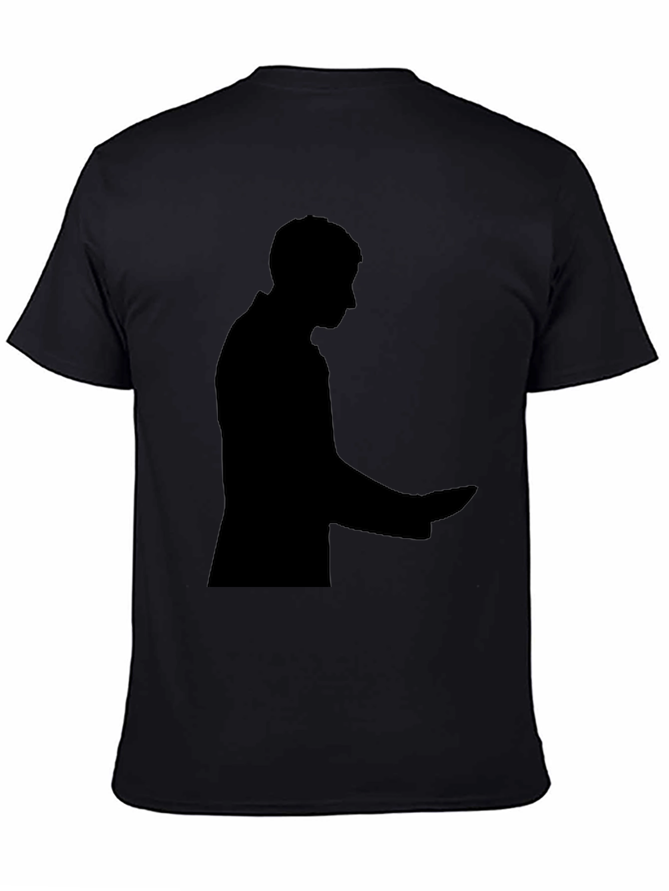 Silhouette Graphic Tee - Soft Black Cotton