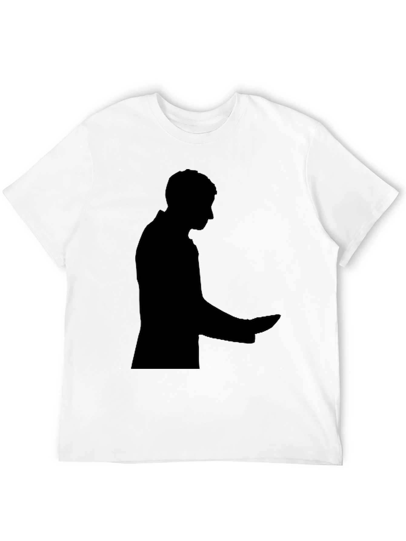 Silhouette Graphic Tee - Soft Black Cotton