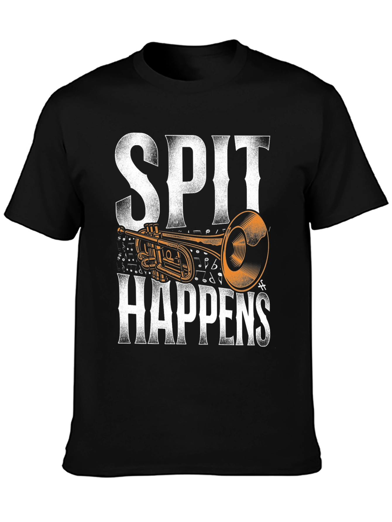 Spit Happens Trumpet Graphic Tee
