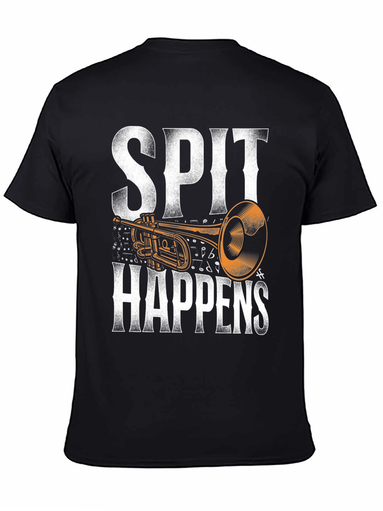 Spit Happens Trumpet Graphic Tee
