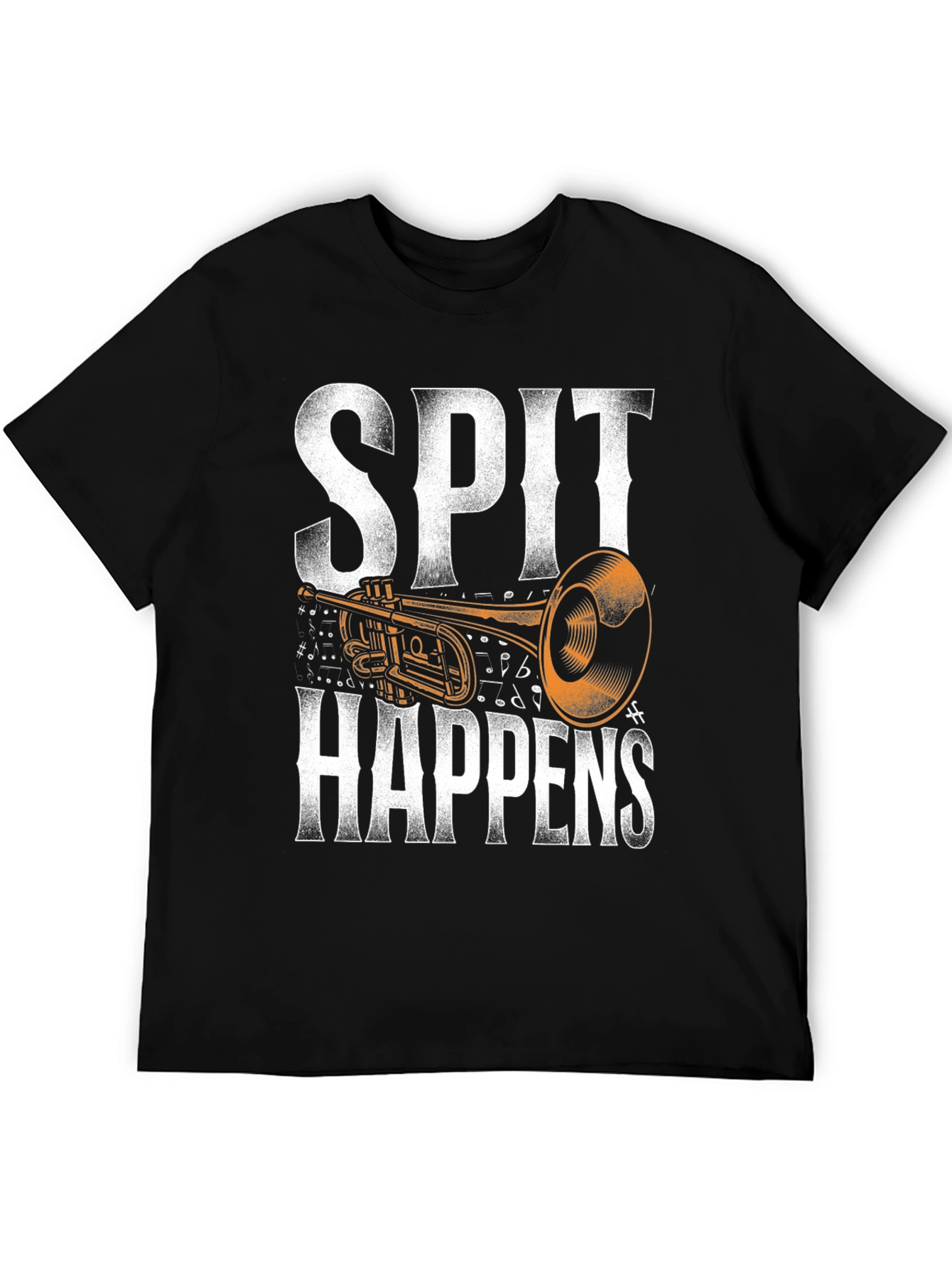 Spit Happens Trumpet Graphic Tee