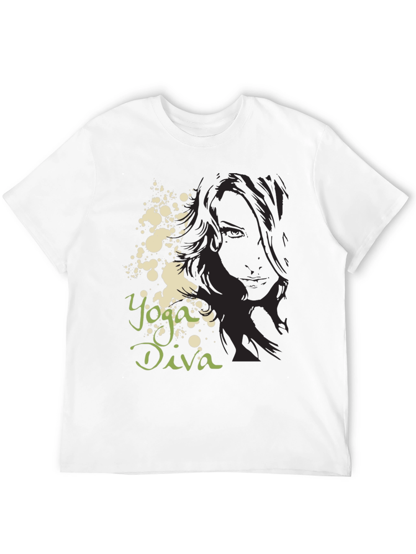 Yoga Diva Graphic Tee - Black Unisex T-Shirt