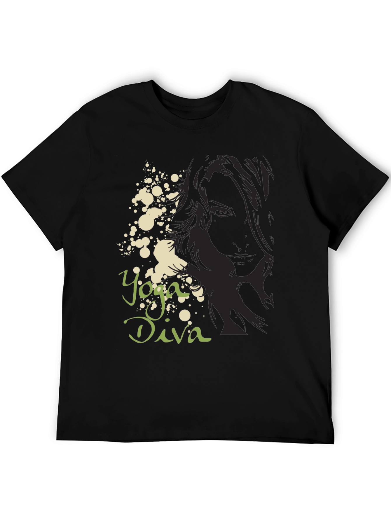 Yoga Diva Graphic Tee - Black Unisex T-Shirt