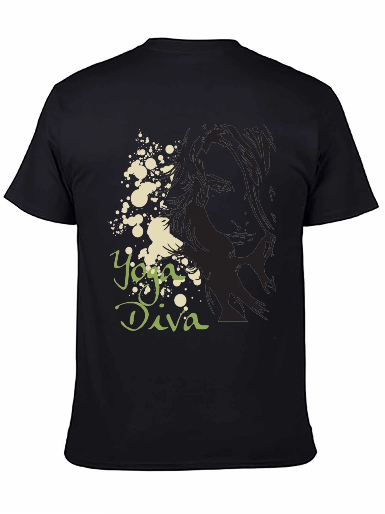 Yoga Diva Graphic Tee - Black Unisex T-Shirt