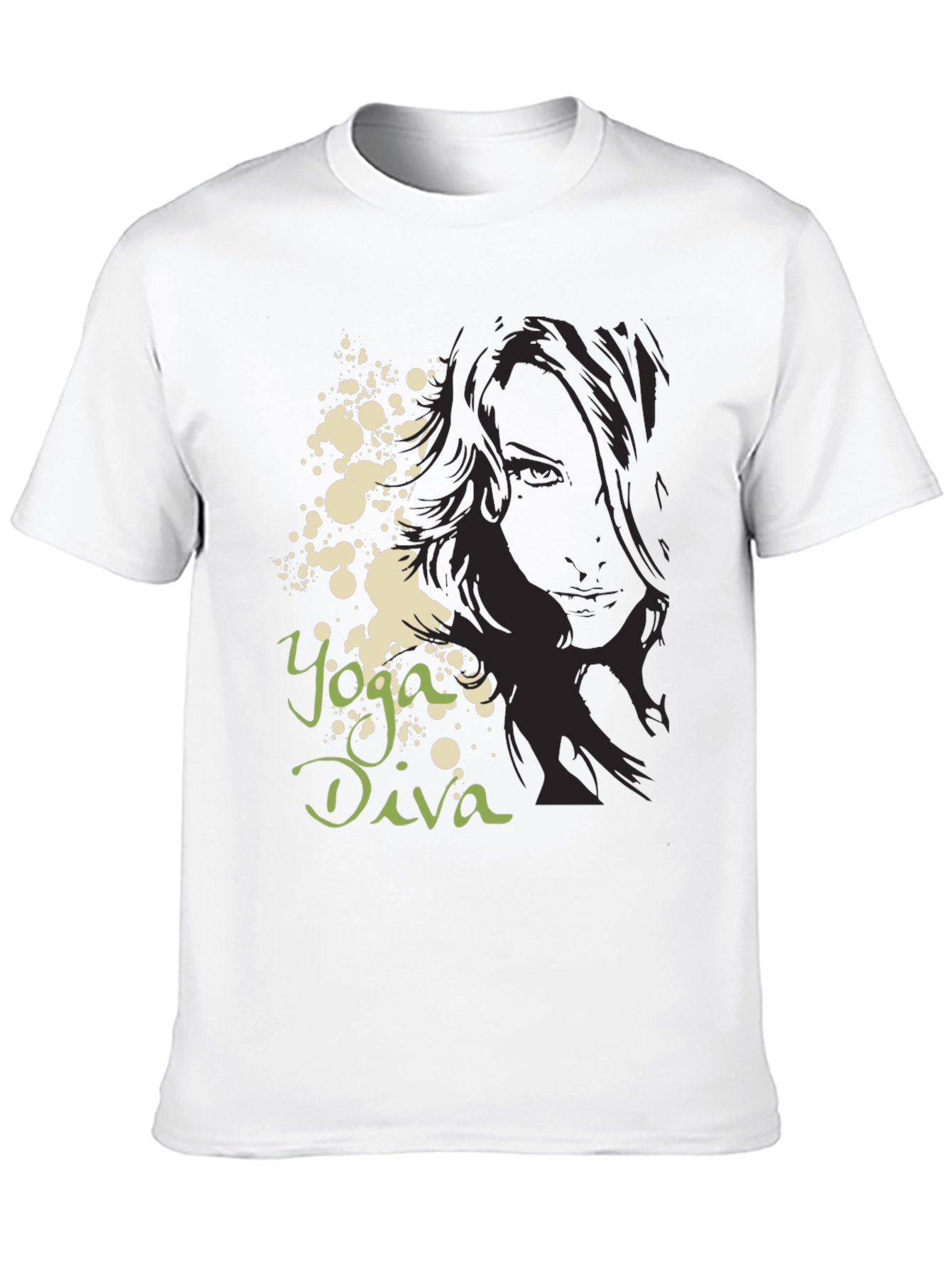 Yoga Diva Graphic Tee - Black Unisex T-Shirt