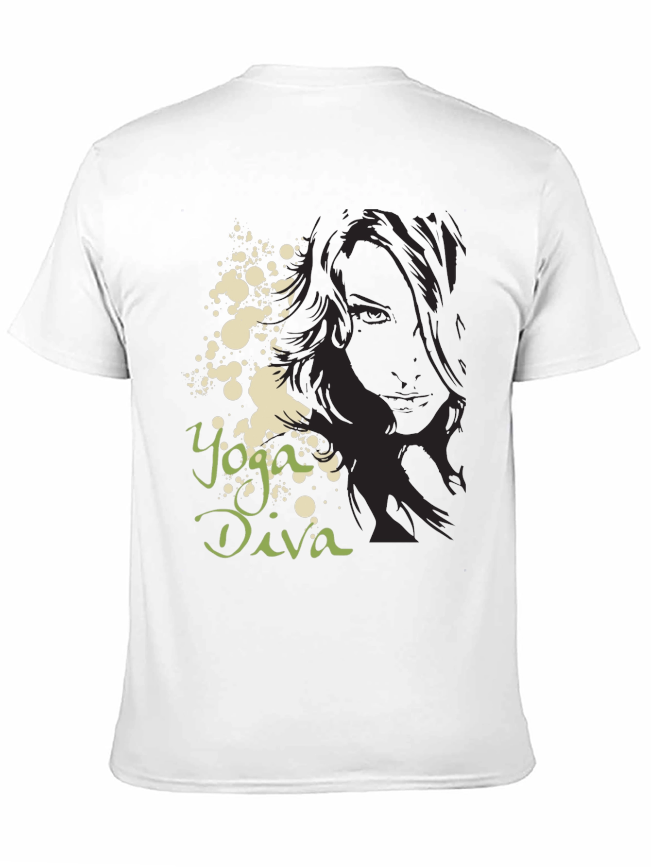 Yoga Diva Graphic Tee - Black Unisex T-Shirt