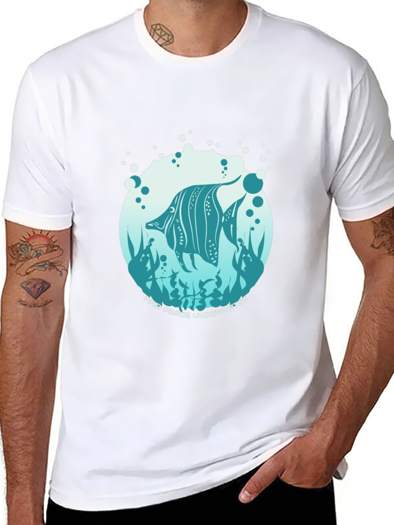 Underwater Peace Graphic T-Shirt
