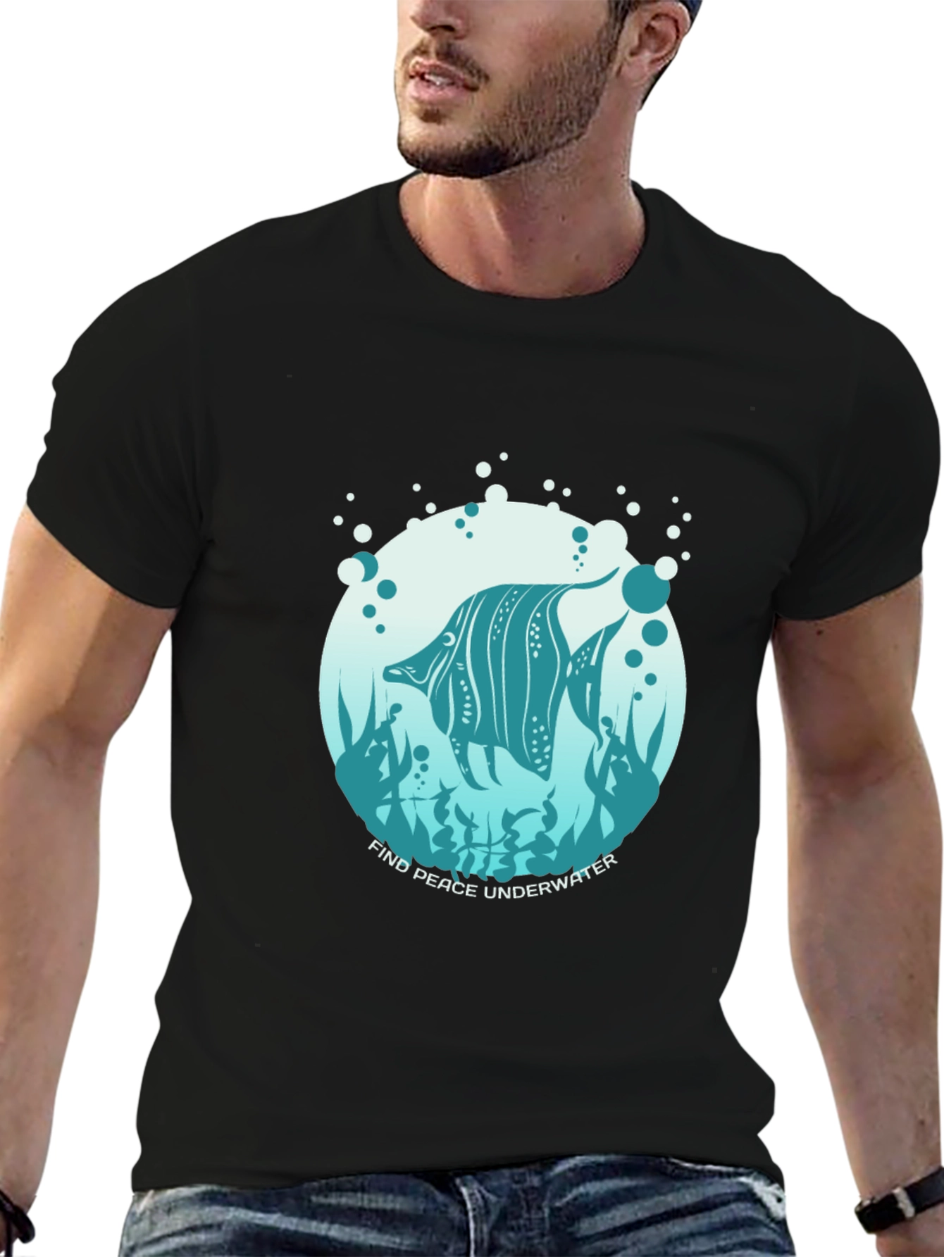 Underwater Peace Graphic T-Shirt