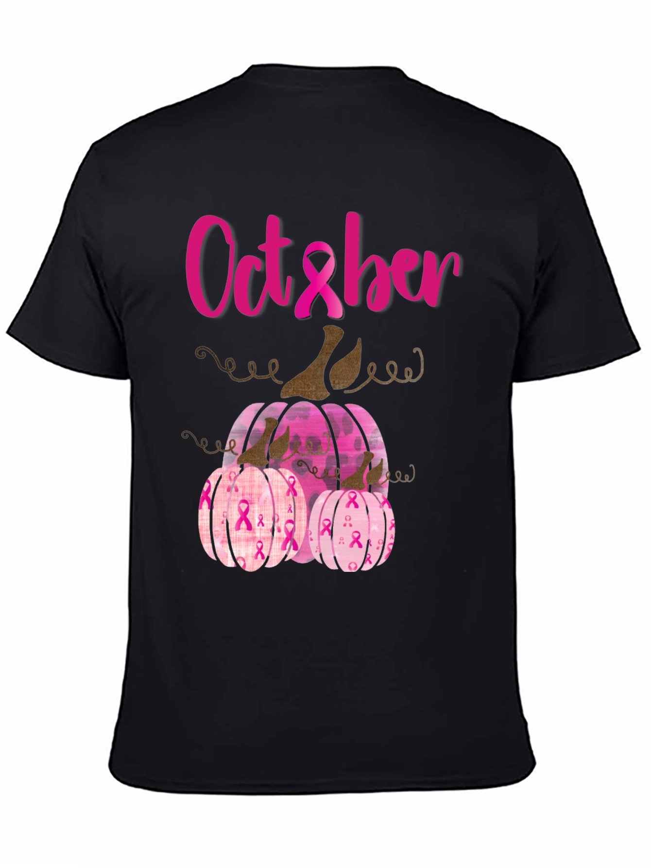 October Breast Cancer Awareness Pumpkins T-Shirt