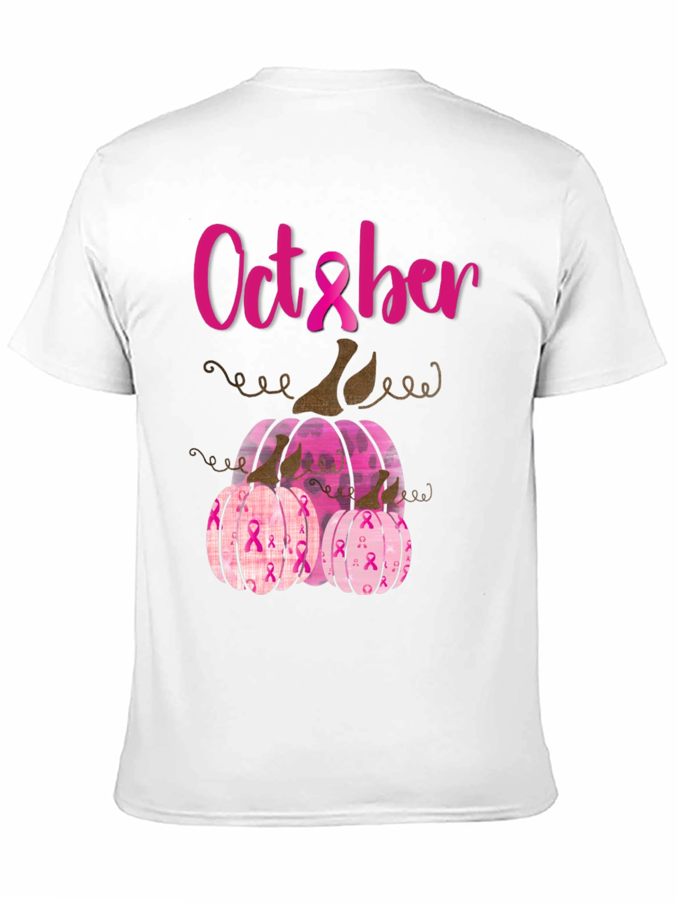 October Breast Cancer Awareness Pumpkins T-Shirt