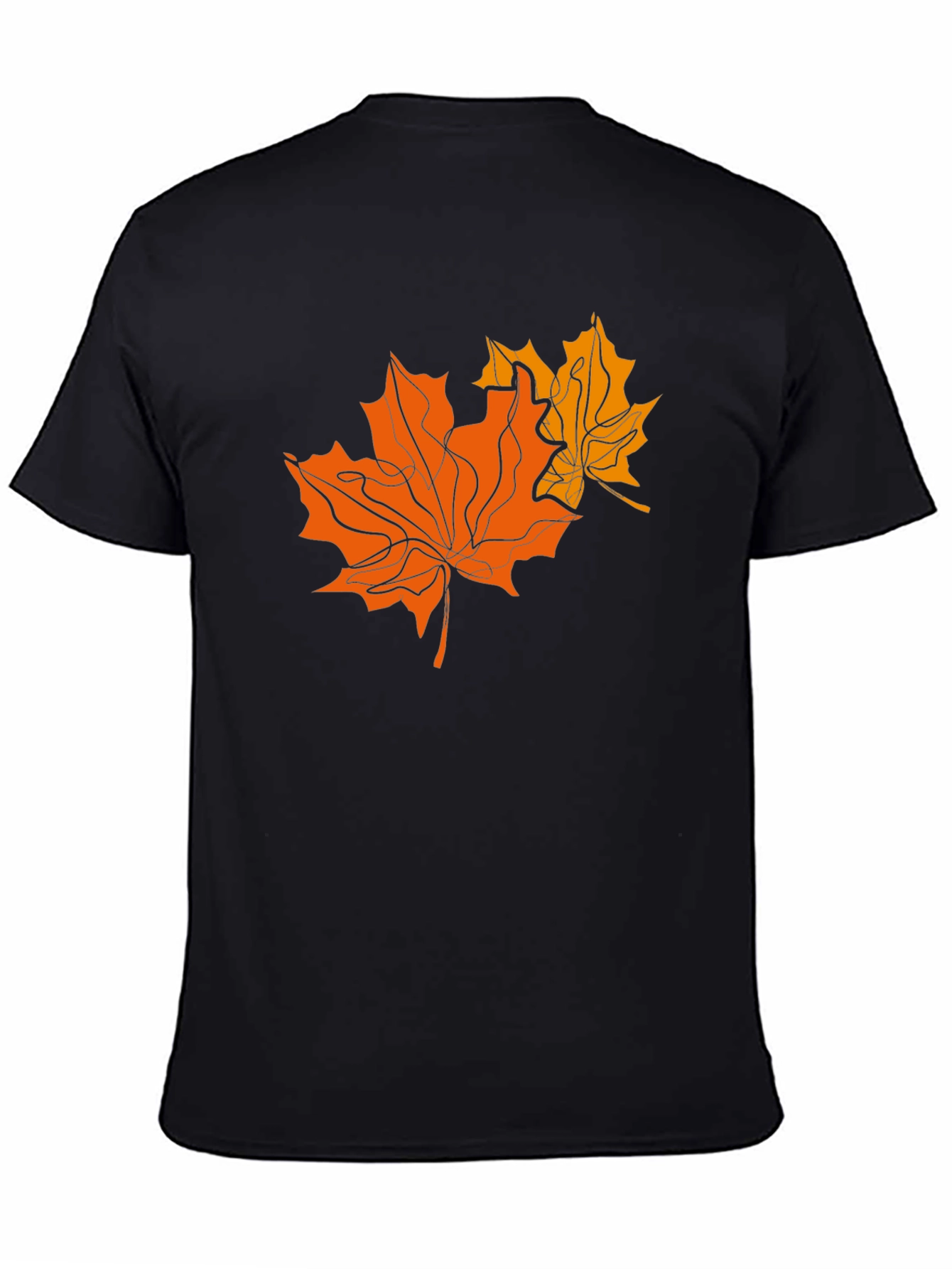 Leaf Graphic T-Shirt - Black