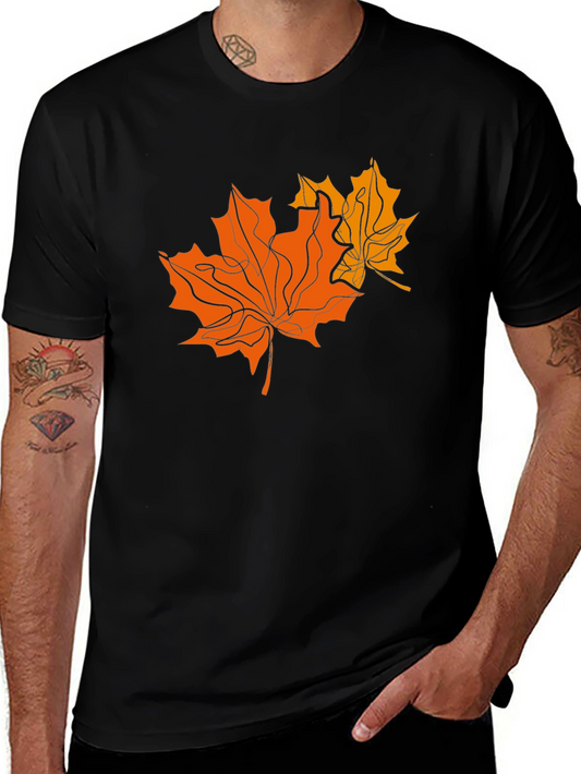 Leaf Graphic T-Shirt - Black