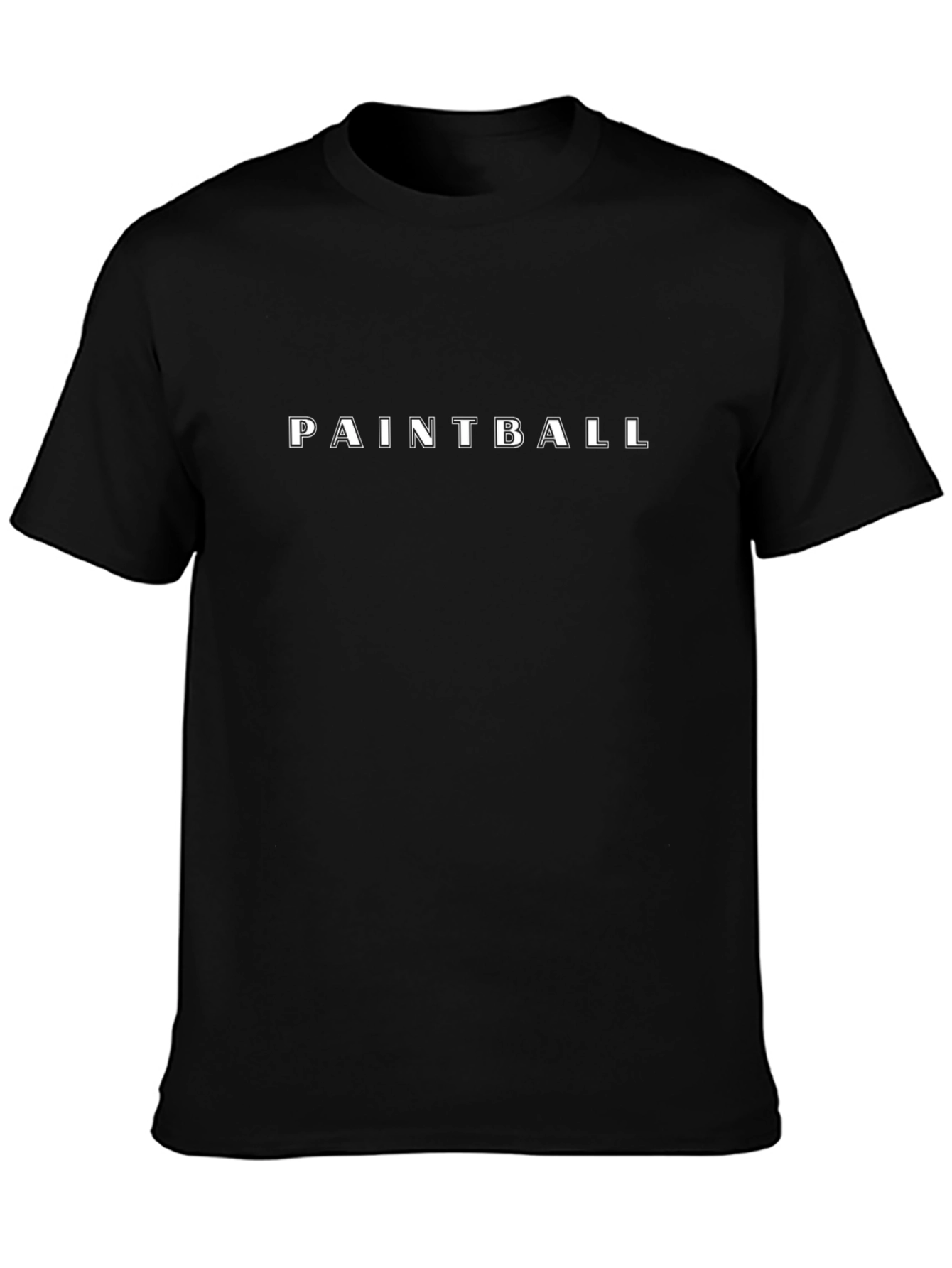 Paintball T-Shirt - Black Cotton Graphic Tee