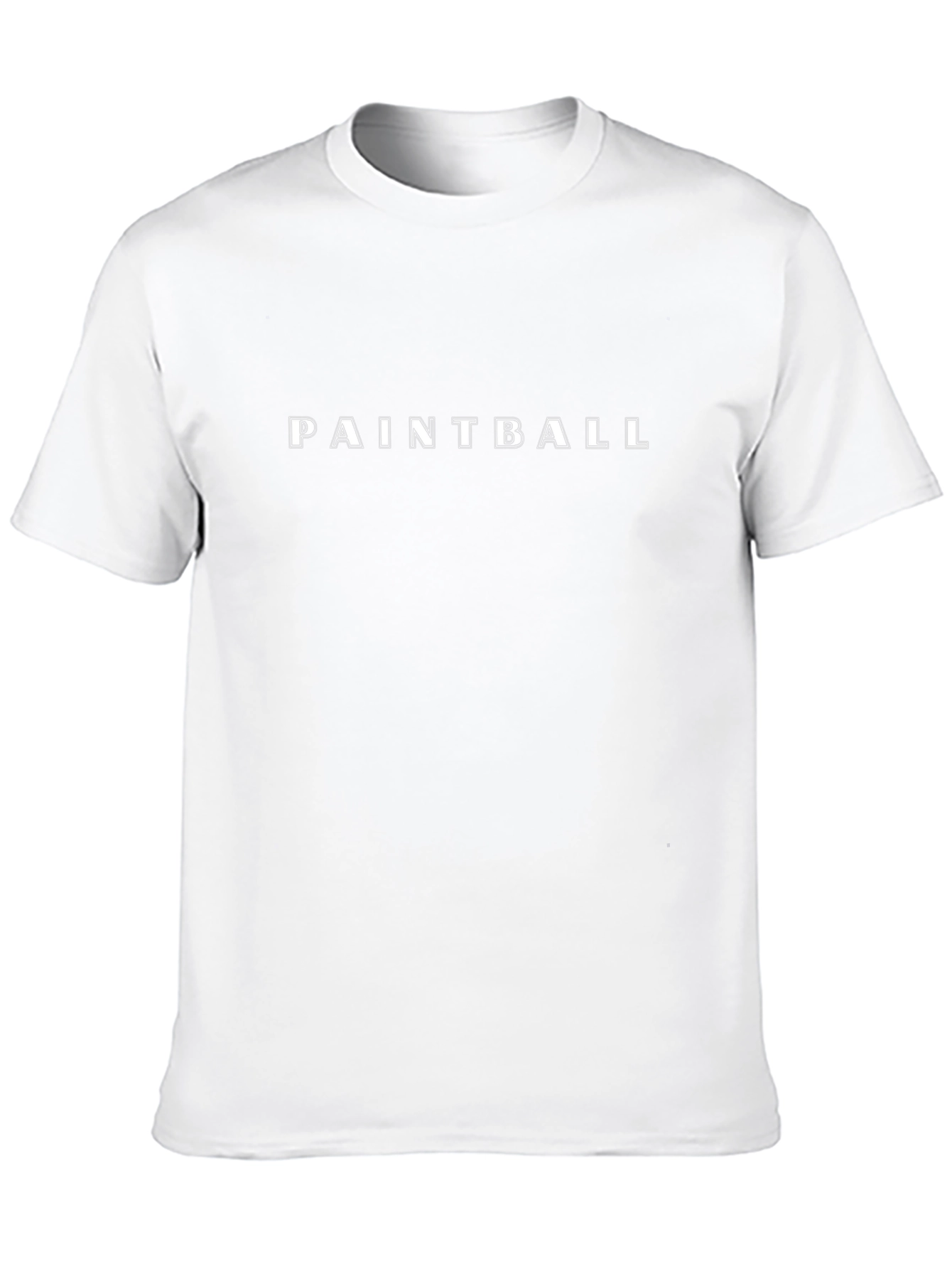 Paintball T-Shirt - Black Cotton Graphic Tee