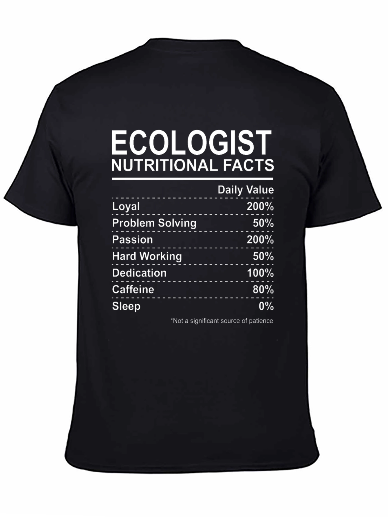 Ecologist Nutritional Facts T-Shirt