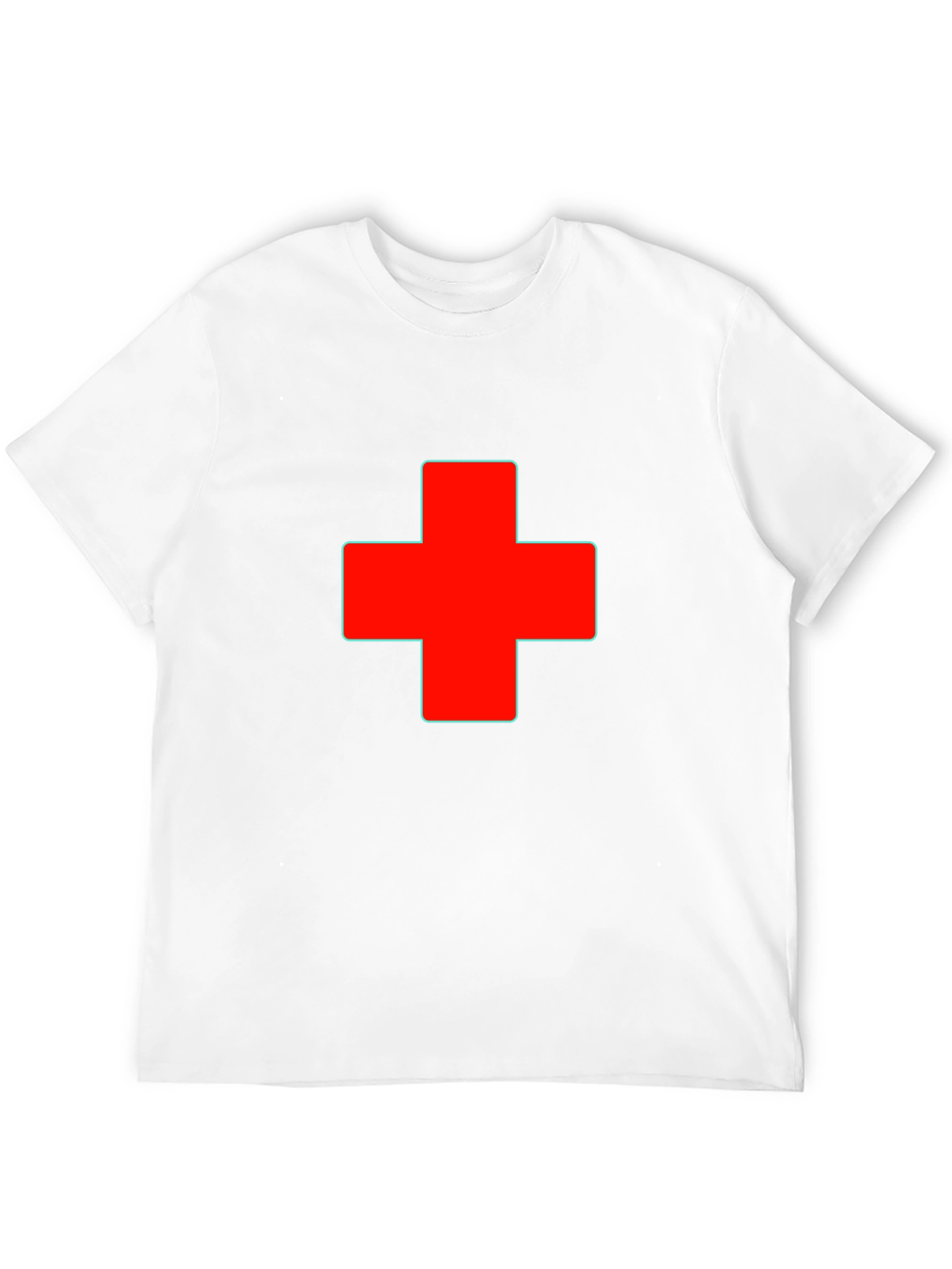 Red Cross Graphic Black T-Shirt