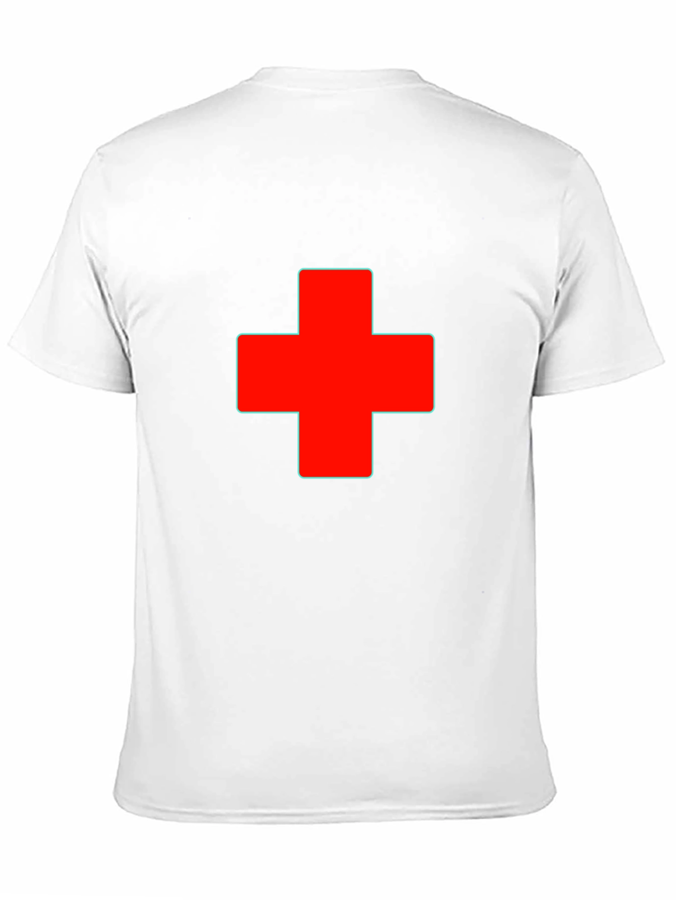 Red Cross Graphic Black T-Shirt