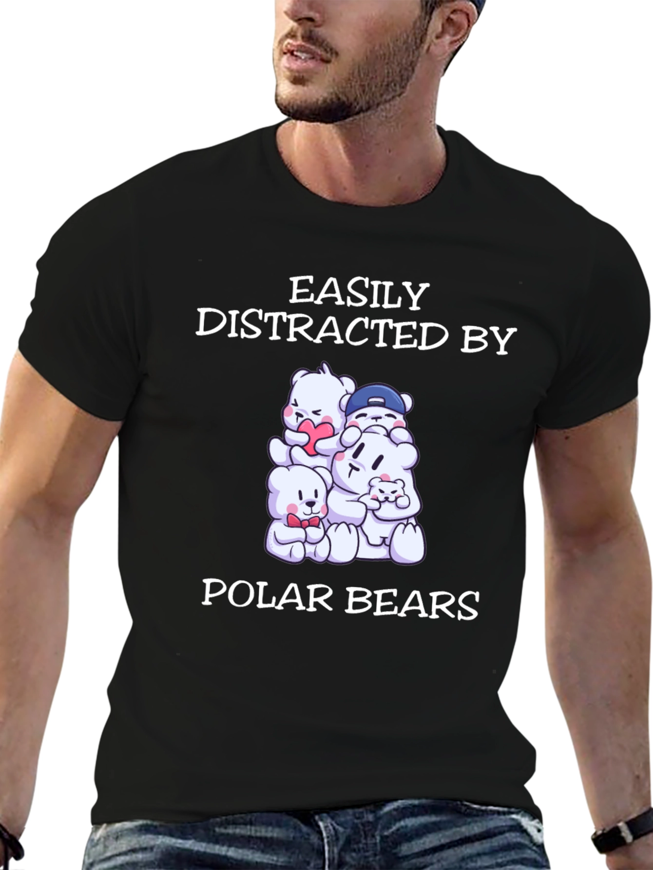 Easily Distracted by Polar Bears T-Shirt