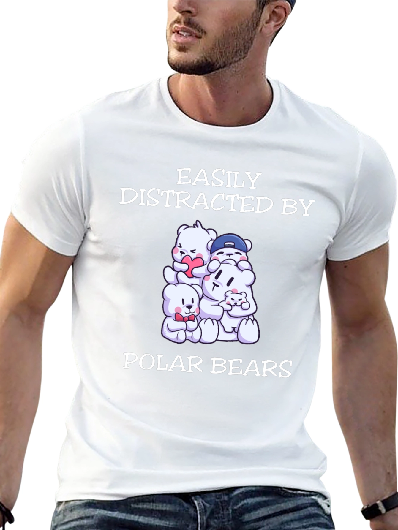 Easily Distracted by Polar Bears T-Shirt