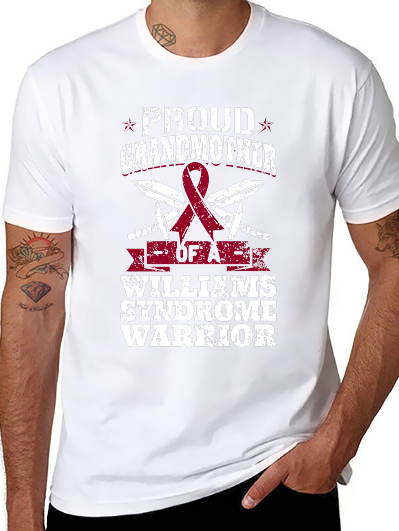 Proud Grandmother Williams Syndrome Warrior T-Shirt