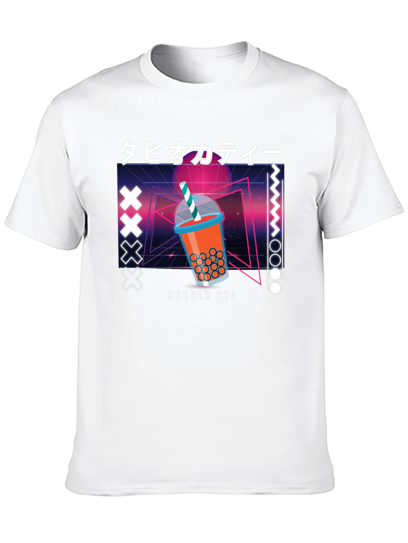 Bubble Tea Graphic Tee - Retro Design