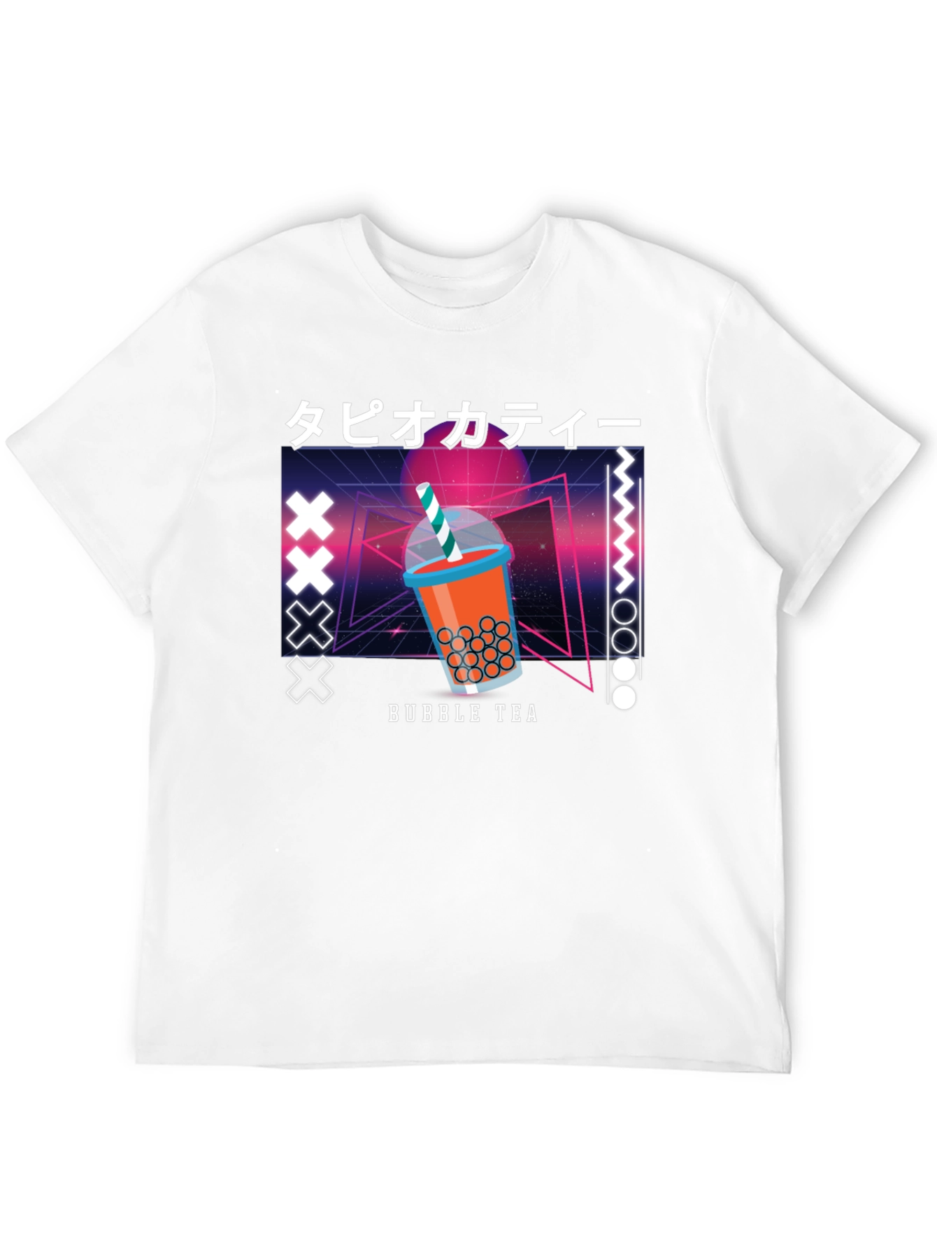 Bubble Tea Graphic Tee - Retro Design