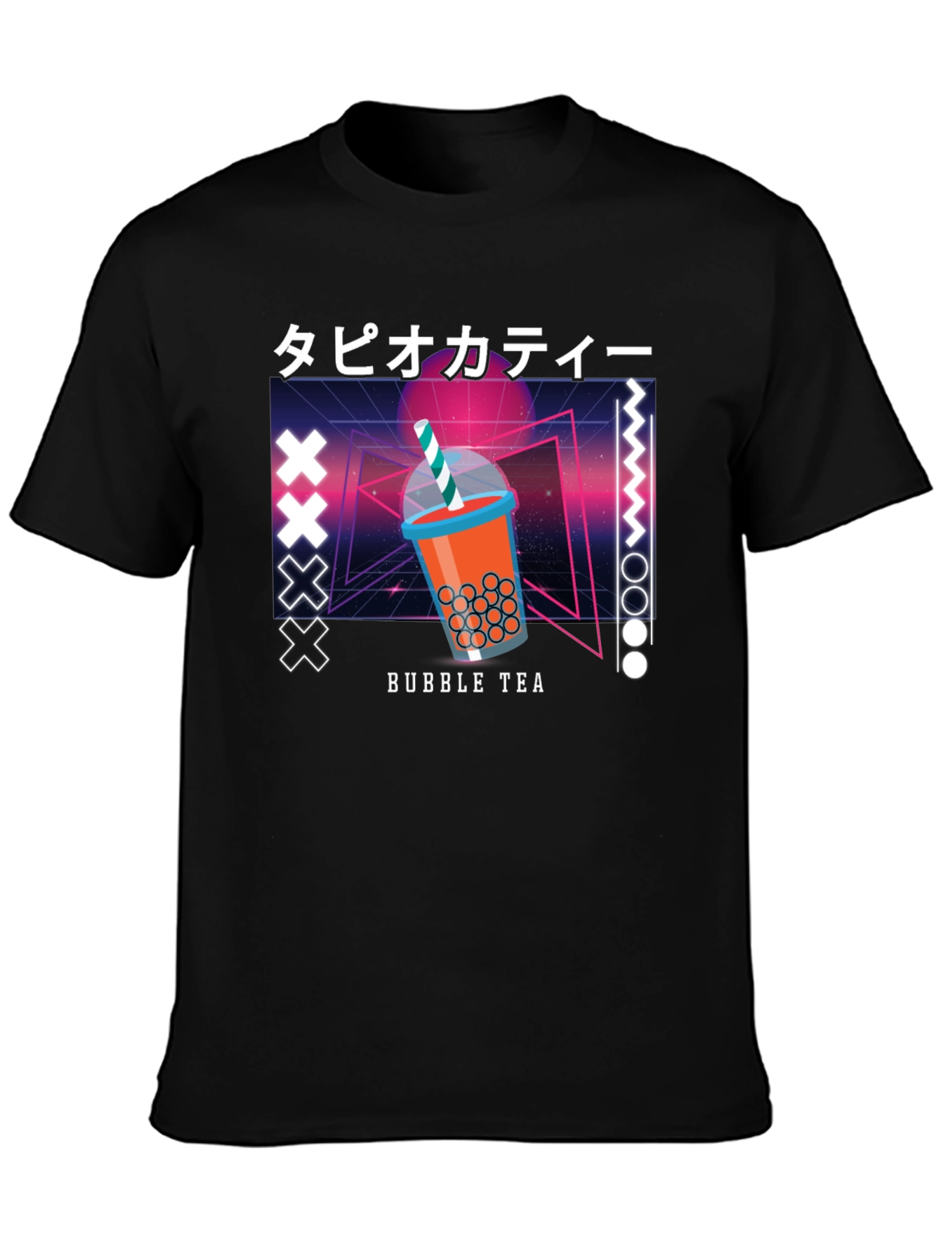 Bubble Tea Graphic Tee - Retro Design