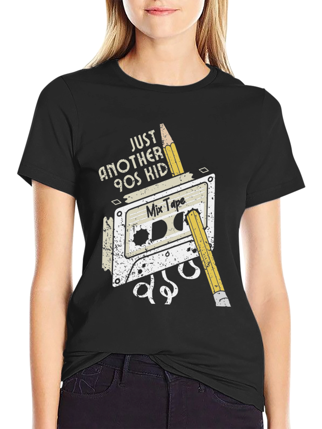 Just Another 90s Kid Black T-Shirt