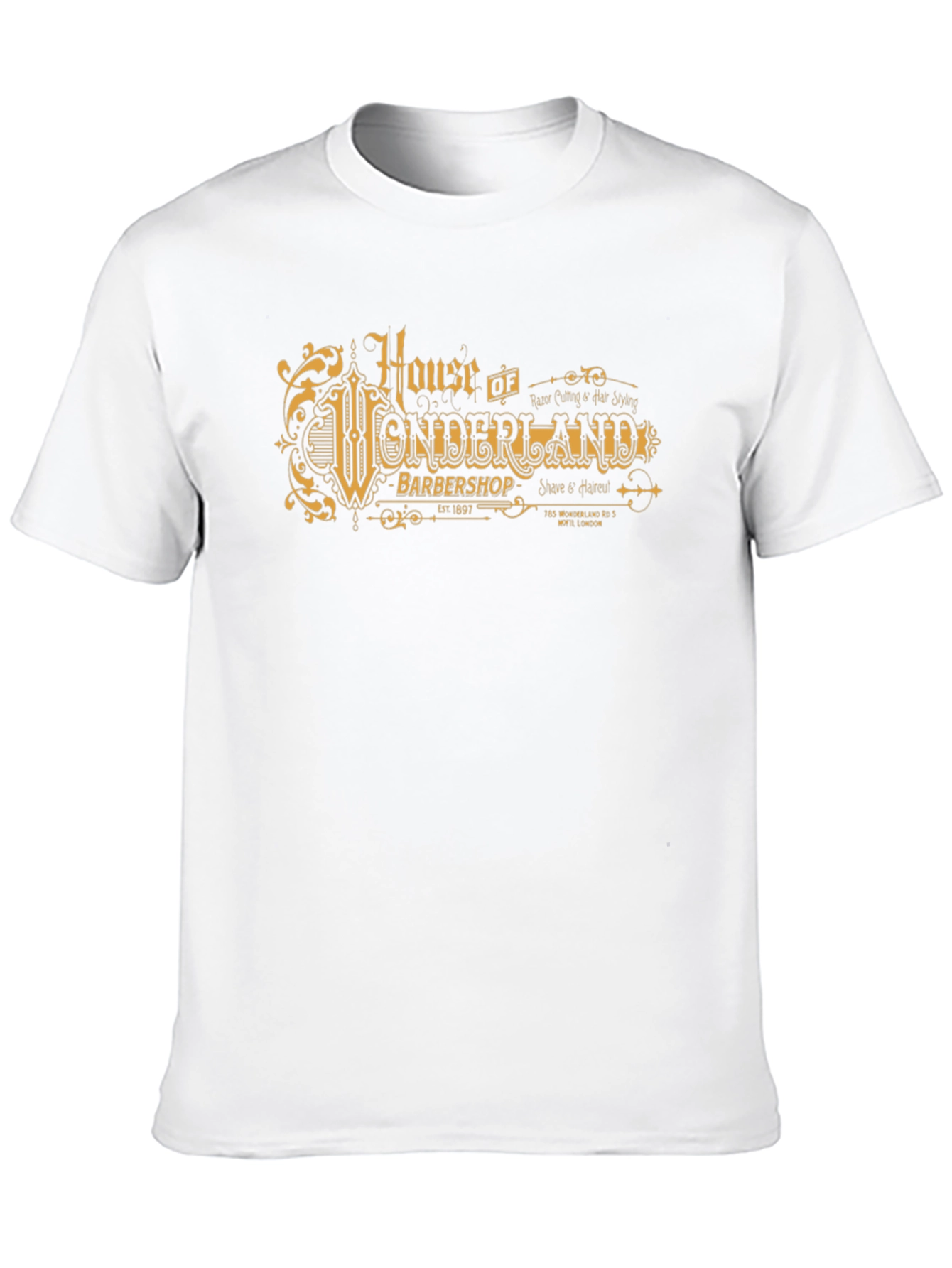 House of Wonderland Barbershop Black T-Shirt
