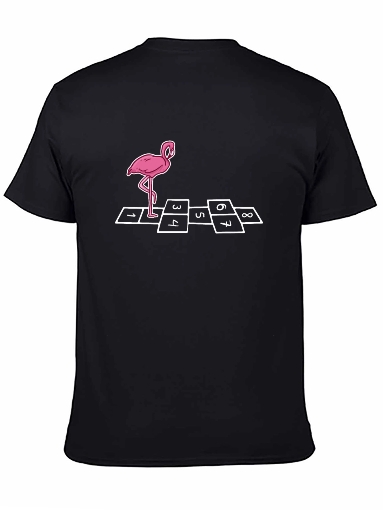 Fun Flamingo Hopscotch Graphic Tee