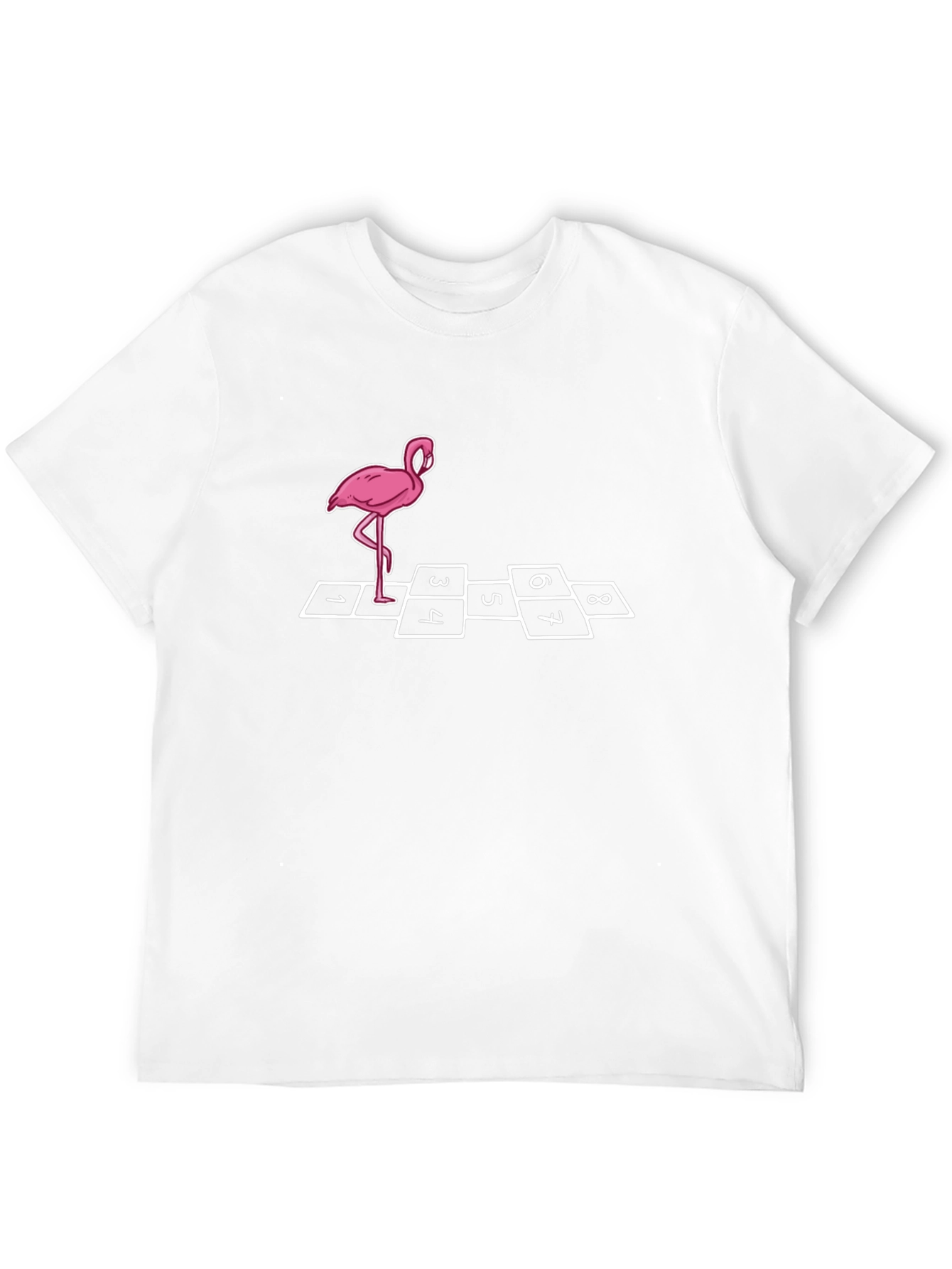 Fun Flamingo Hopscotch Graphic Tee