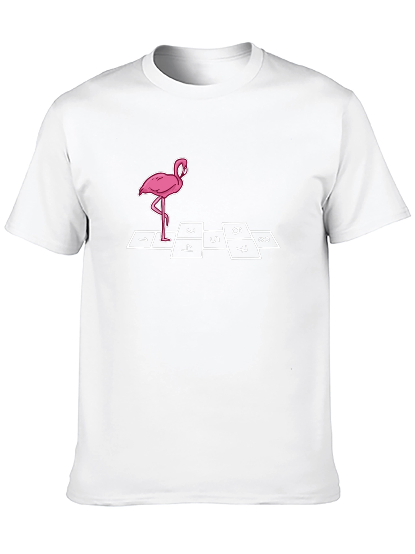 Fun Flamingo Hopscotch Graphic Tee