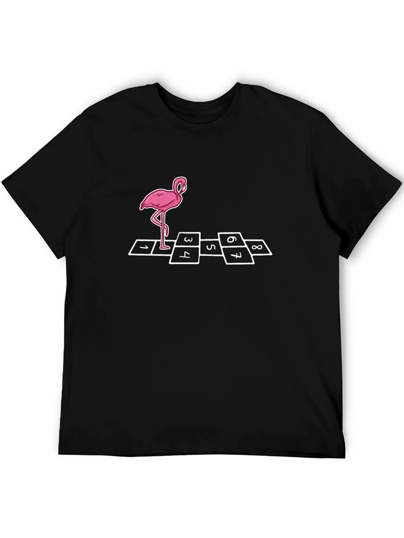 Fun Flamingo Hopscotch Graphic Tee