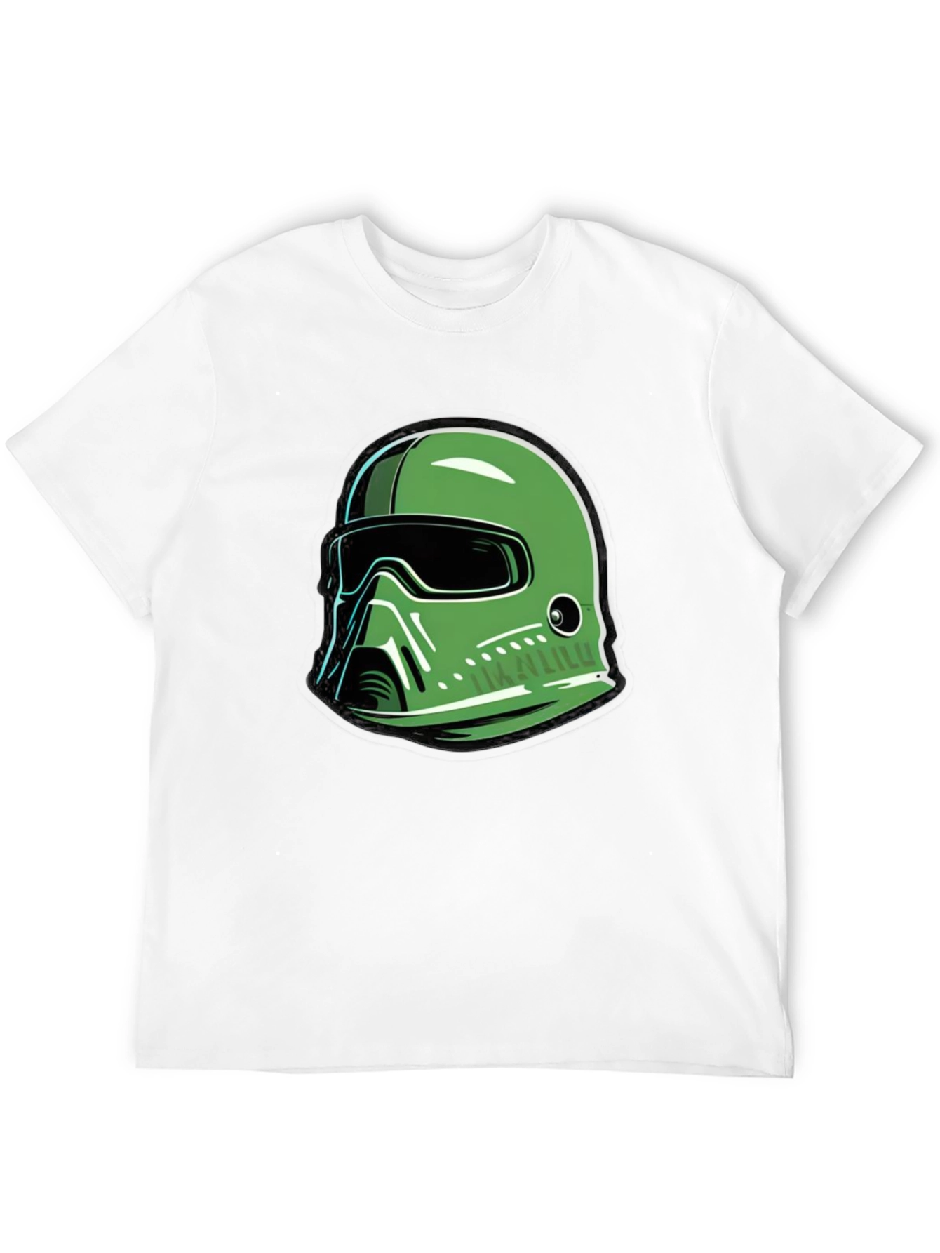 Green Helmet Graphic T-Shirt