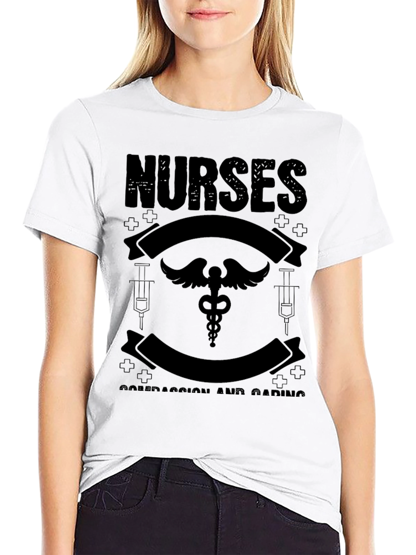 Nurses Compassion & Caring Graphic Tee