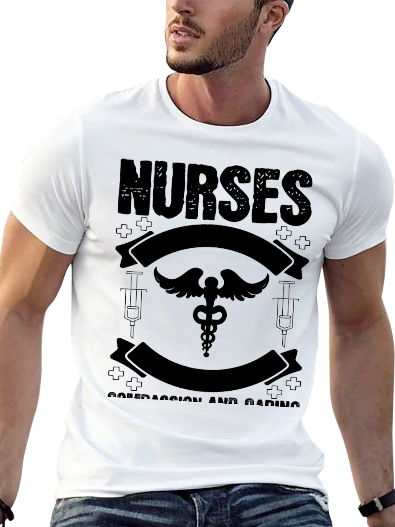 Nurses Compassion & Caring Graphic Tee