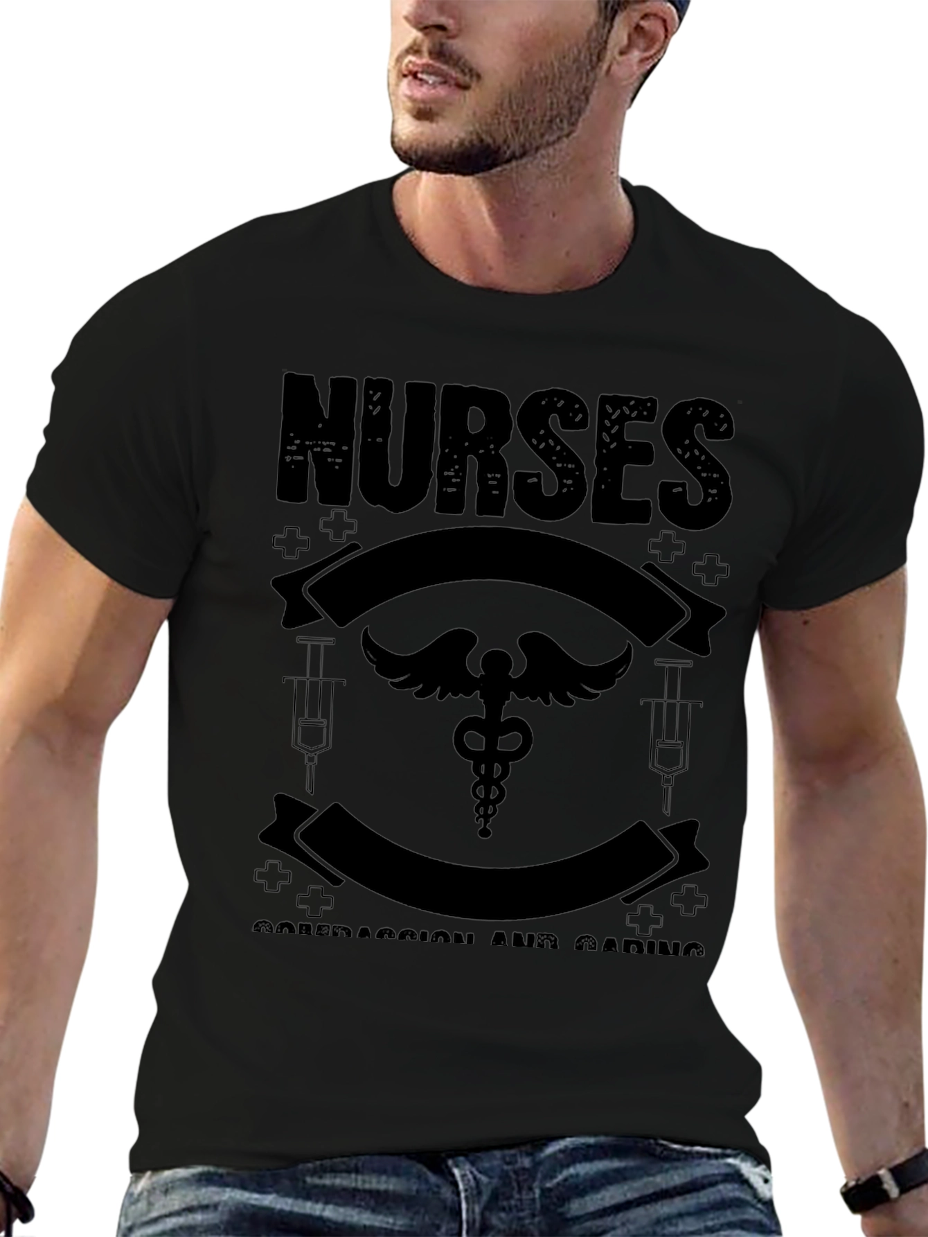 Nurses Compassion & Caring Graphic Tee