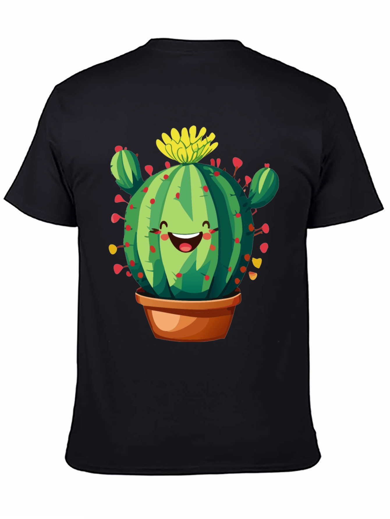 Cactus Graphic Black T-Shirt